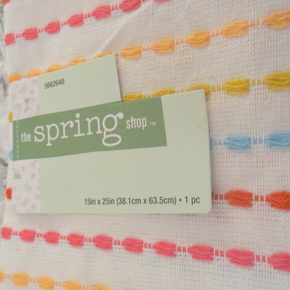 Multicolor Woven Hand Towels Boho Set Of 2 New - Picture 5 of 6